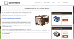 Desktop Screenshot of hundetransportboxtest.net